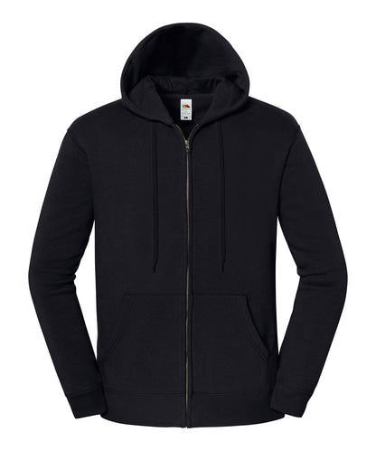 Fruit of the Loom Iconic premium hooded sweat jacket Black*