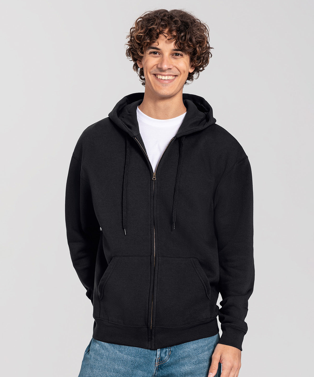 Fruit of the Loom Iconic premium hooded sweat jacket Athletic Heather*