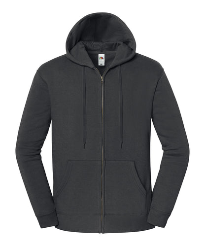 Fruit of the Loom Iconic premium hooded sweat jacket Light Graphite