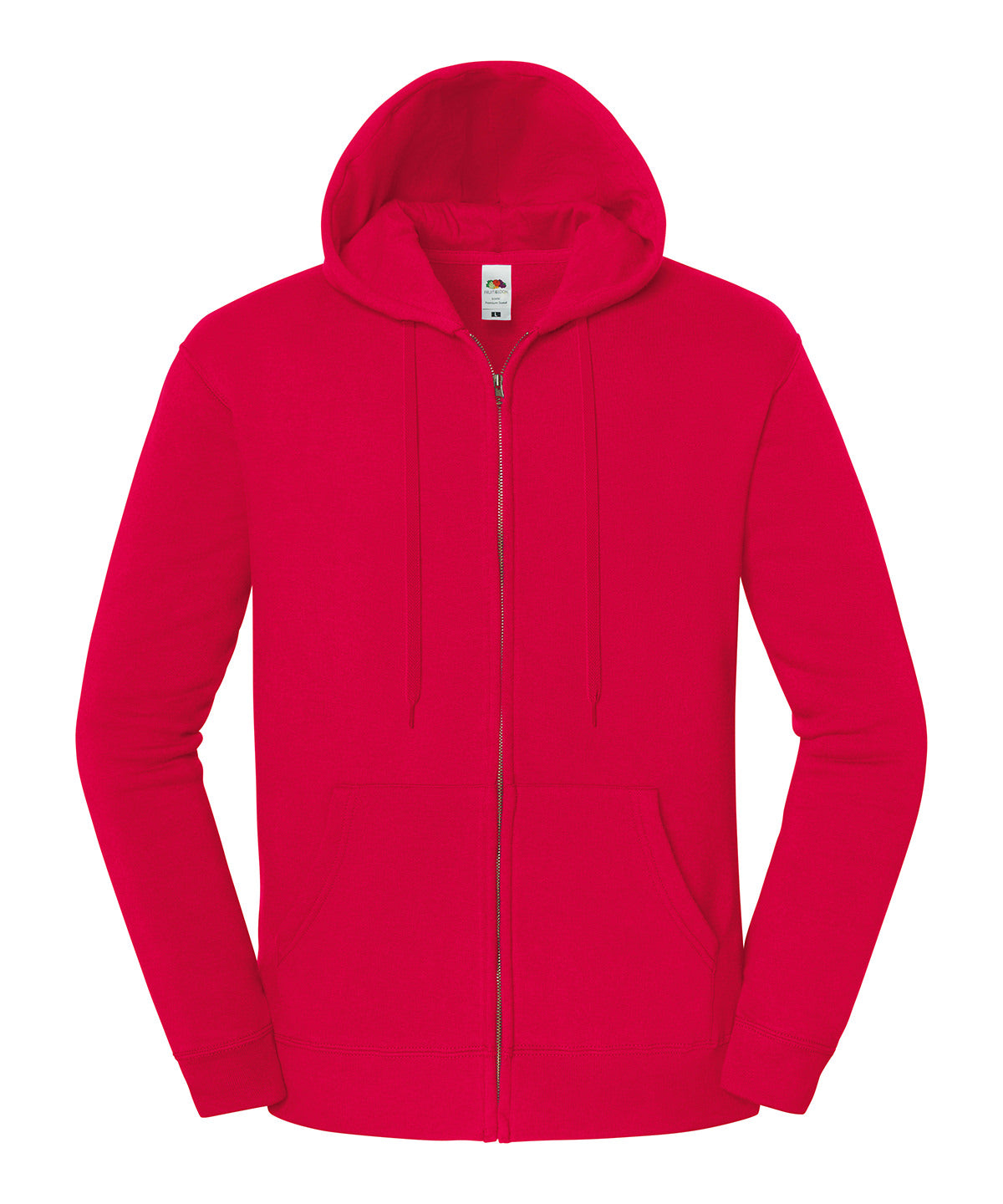 Fruit of the Loom Iconic premium hooded sweat jacket Red