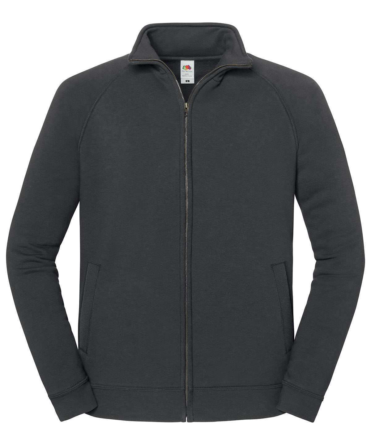 Fruit of the Loom Iconic premium sweat jacket Light Graphite