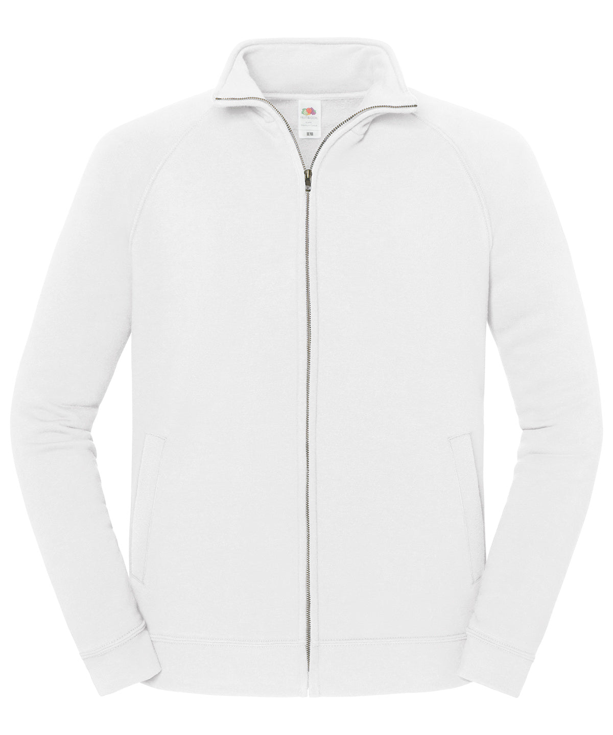 Fruit of the Loom Iconic premium sweat jacket White