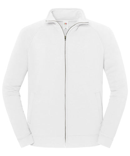 Fruit of the Loom Iconic premium sweat jacket White