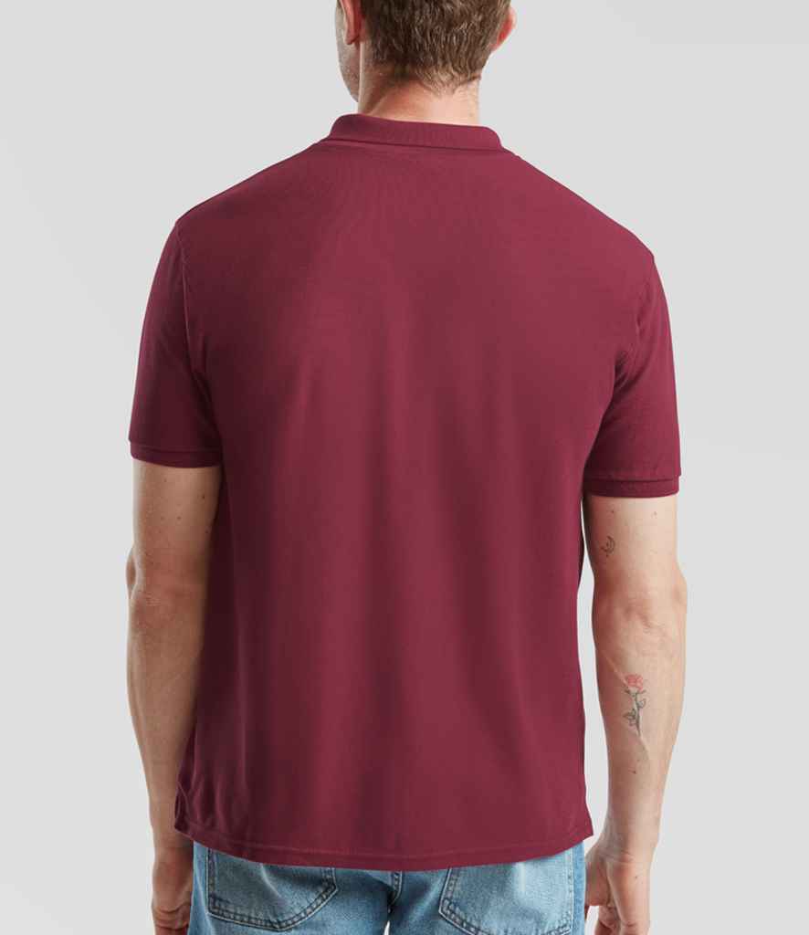 Fruit of the Loom Fruit of the Loom Premium Cotton Piqué Polo Shirt Burgundy