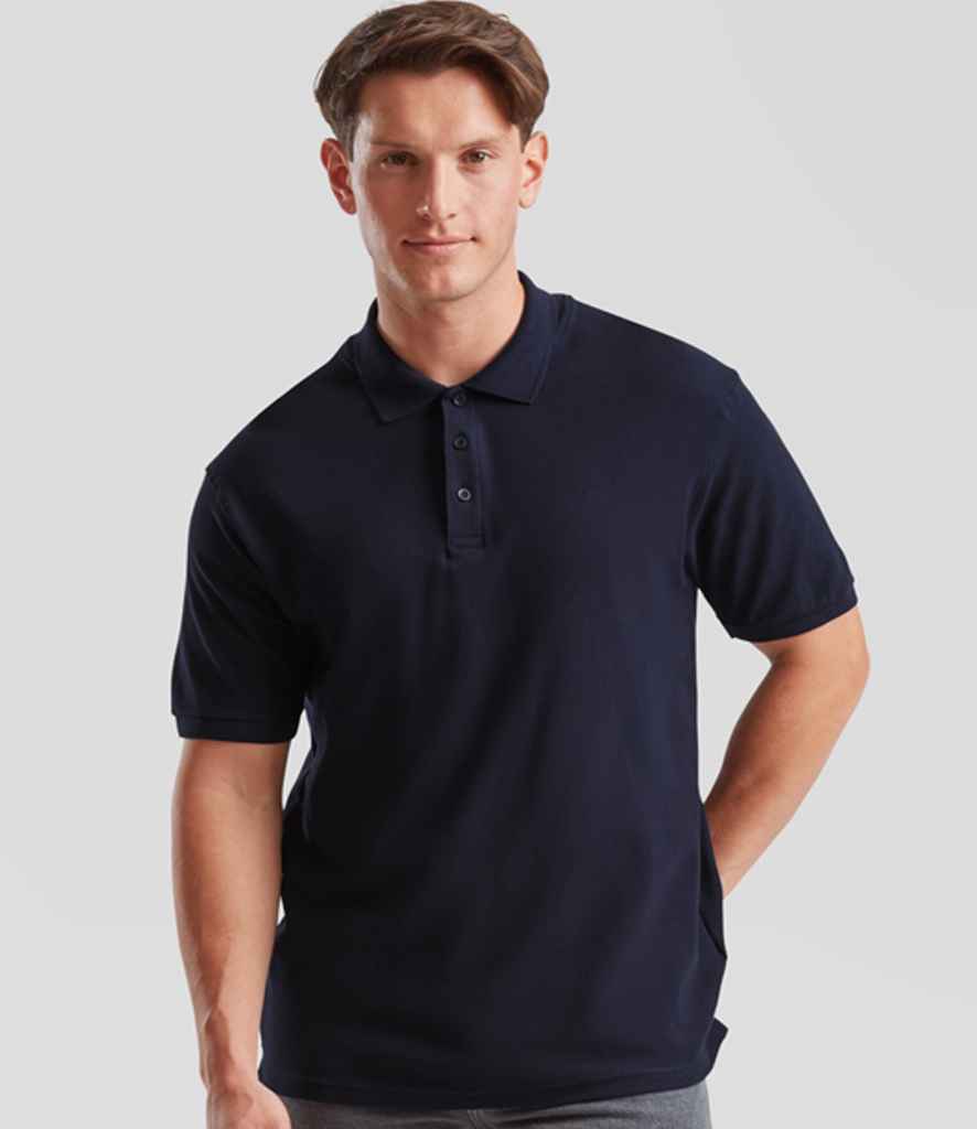 Fruit of the Loom Fruit of the Loom Premium Cotton Piqué Polo Shirt Deep Navy