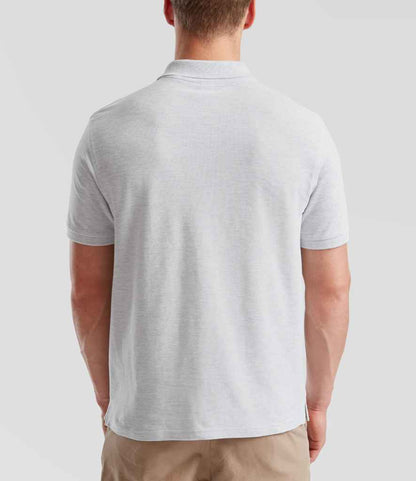 Fruit of the Loom Fruit of the Loom Premium Cotton Piqué Polo Shirt Heather Grey