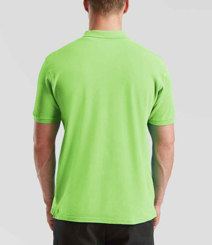 Fruit of the Loom Fruit of the Loom Premium Cotton Piqué Polo Shirt Lime Green