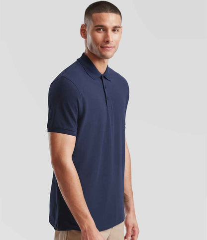 Fruit of the Loom Fruit of the Loom Premium Cotton Piqué Polo Shirt Navy