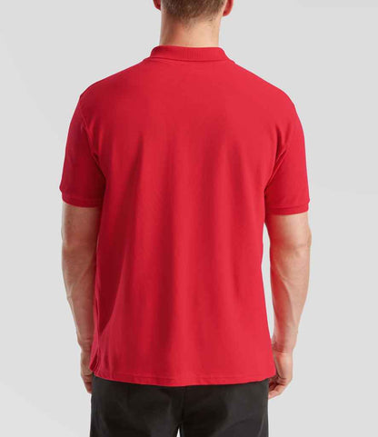 Fruit of the Loom Fruit of the Loom Premium Cotton Piqué Polo Shirt Red