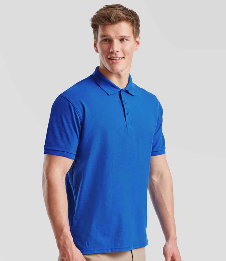 Fruit of the Loom Fruit of the Loom Premium Cotton Piqué Polo Shirt Royal Blue