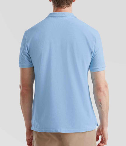 Fruit of the Loom Fruit of the Loom Premium Cotton Piqué Polo Shirt Sky Blue