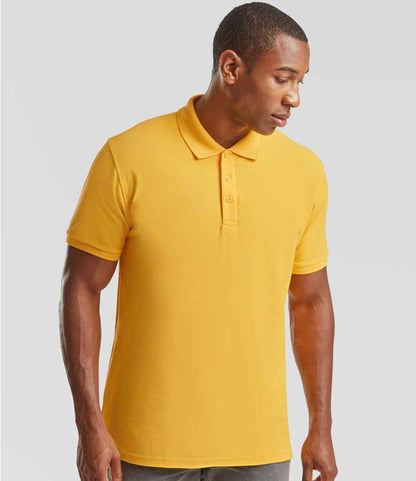 Fruit of the Loom Fruit of the Loom Premium Cotton Piqué Polo Shirt Sunflower
