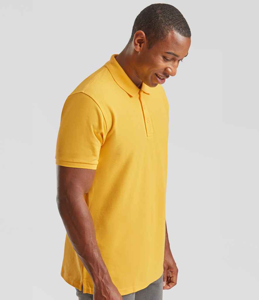 Fruit of the Loom Fruit of the Loom Premium Cotton Piqué Polo Shirt Sunflower