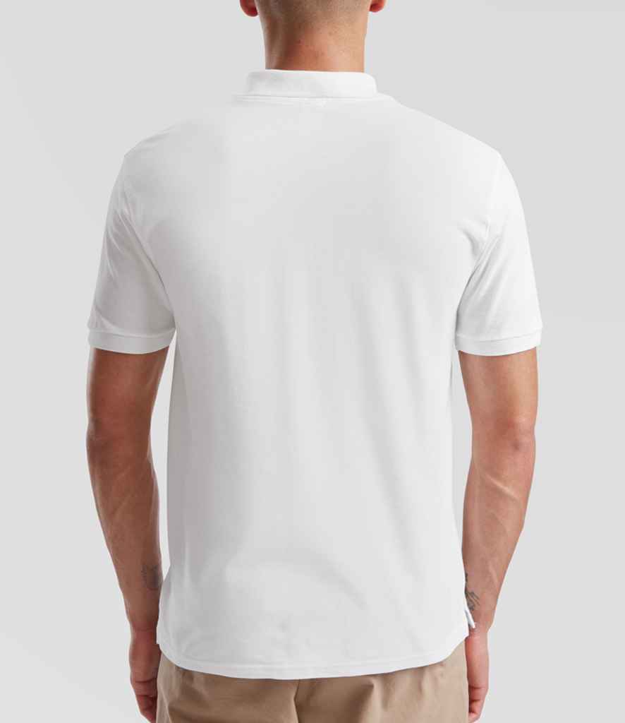 Fruit of the Loom Fruit of the Loom Premium Cotton Piqué Polo Shirt White