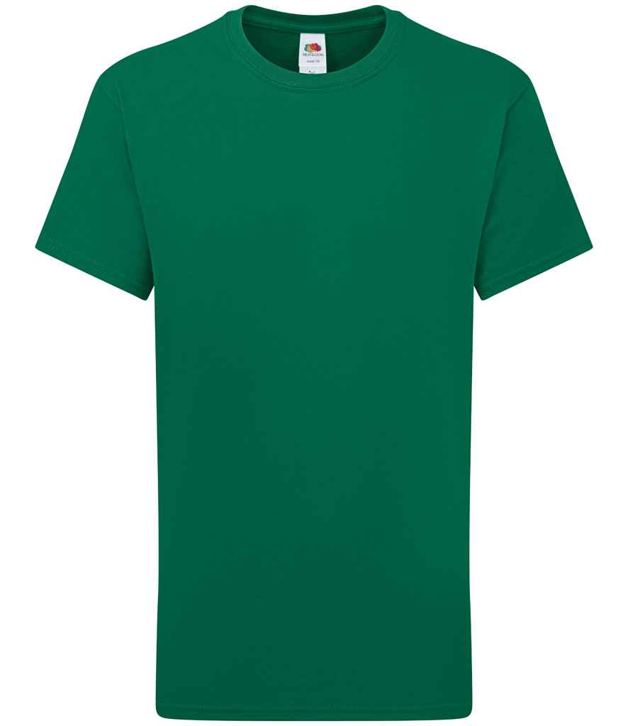 Fruit of the Loom Kids Iconic 195 T-Shirt in College Green