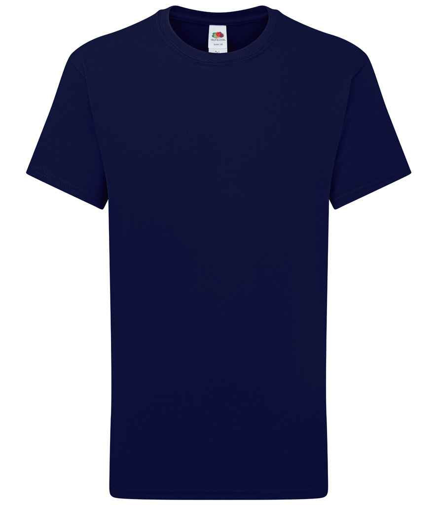Fruit of the Loom Kids Iconic 195 T-Shirt in Deep Navy