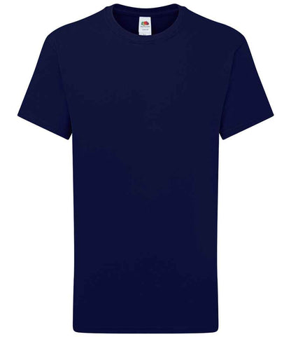 Fruit of the Loom Kids Iconic 195 T-Shirt in Deep Navy
