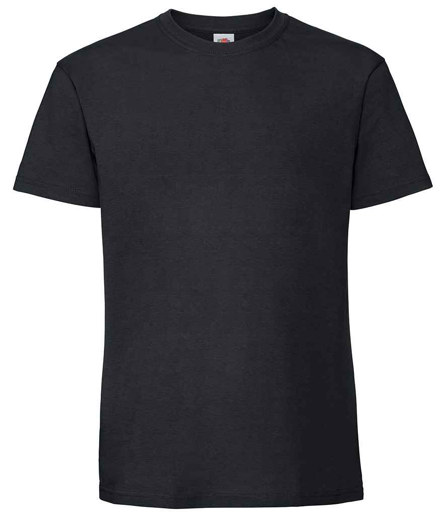 Fruit of the Loom Iconic 195 T-Shirt in Black