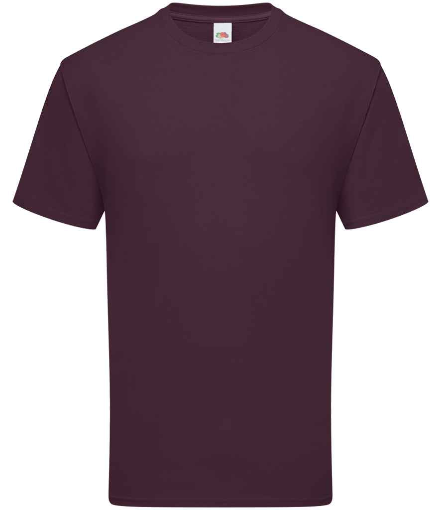 Fruit of the Loom Iconic 195 T-Shirt in Dark Plum