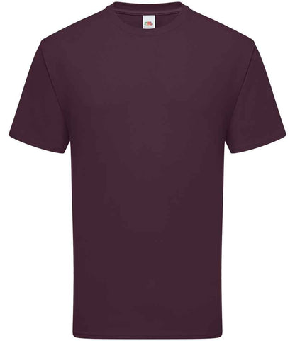 Fruit of the Loom Iconic 195 T-Shirt in Dark Plum