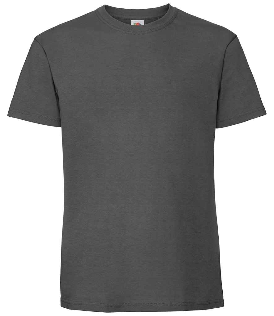 Fruit of the Loom Iconic 195 T-Shirt in Light Graphite