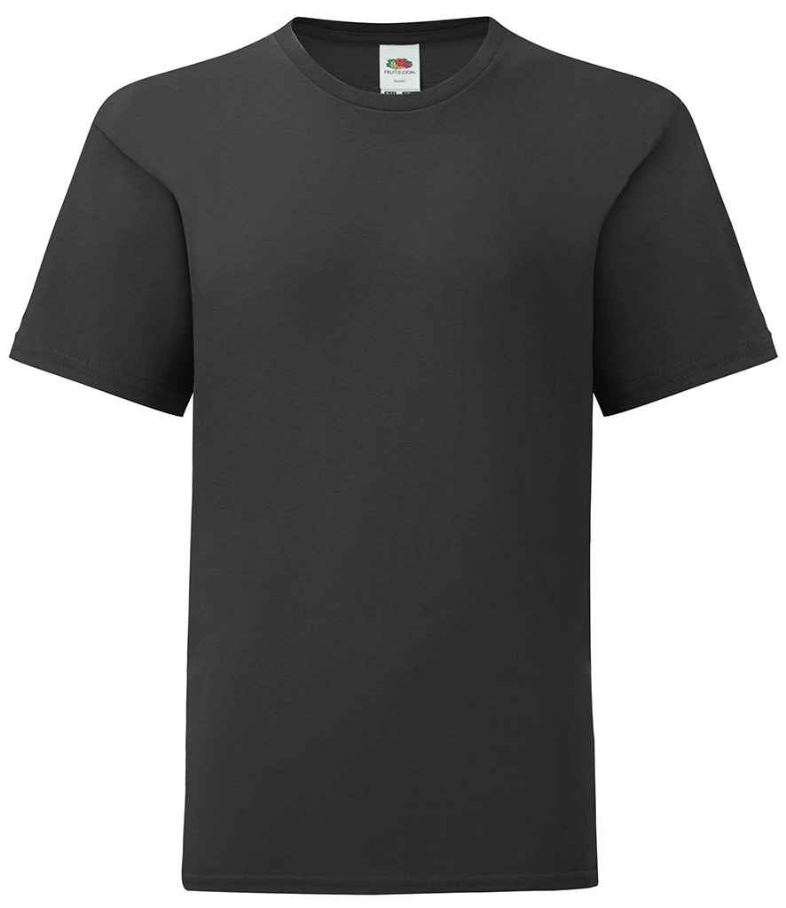 Fruit of the Loom Kids Iconic 150 T-Shirt in Black