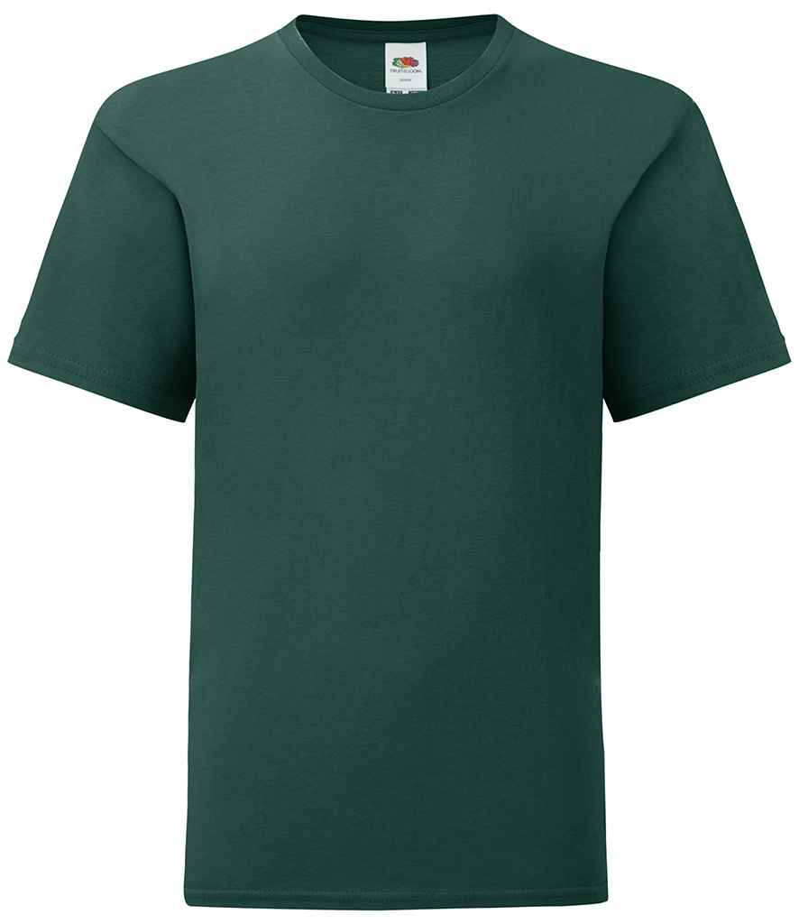 Fruit of the Loom Kids Iconic 150 T-Shirt in Forest Green