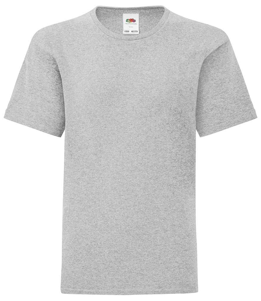 Fruit of the Loom Kids Iconic 150 T-Shirt in Heather Grey