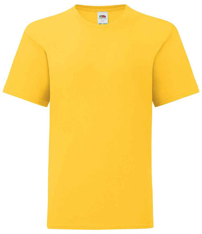 Fruit of the Loom Kids Iconic 150 T-Shirt in Sunflower