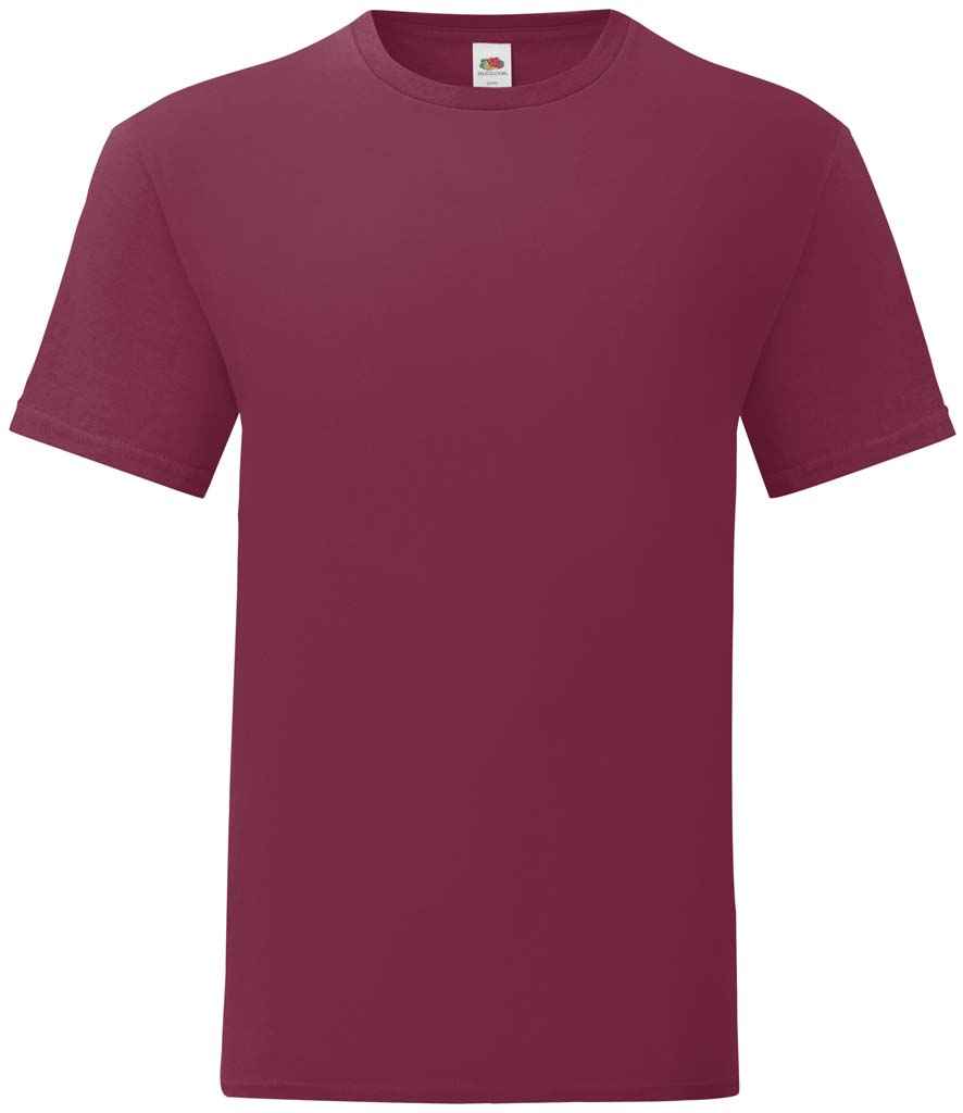 Fruit of the Loom Iconic 150 T-Shirt in Burgundy