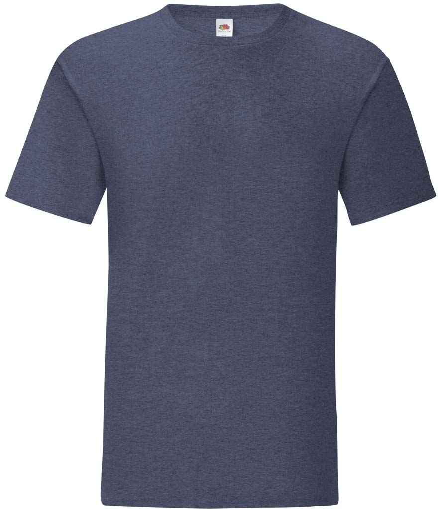 Fruit of the Loom Iconic 150 T-Shirt in Heather Navy