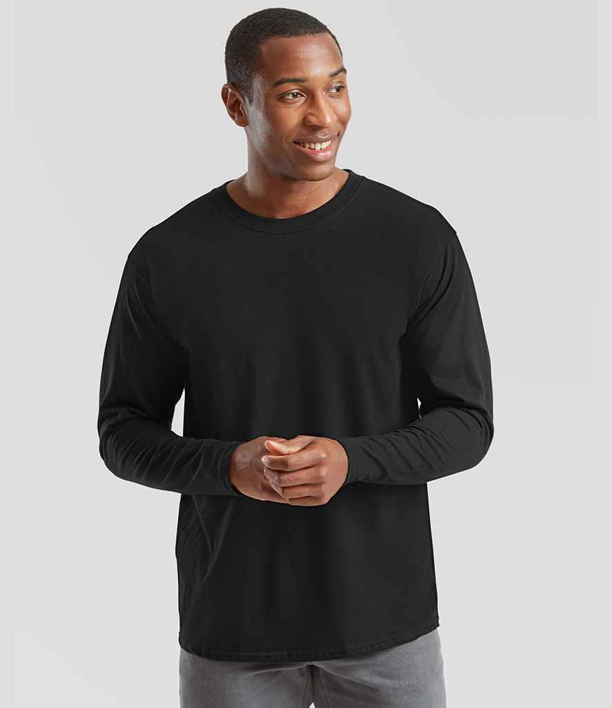 Fruit of the Loom Fruit of the Loom Iconic 195 Long Sleeve T-Shirt Black