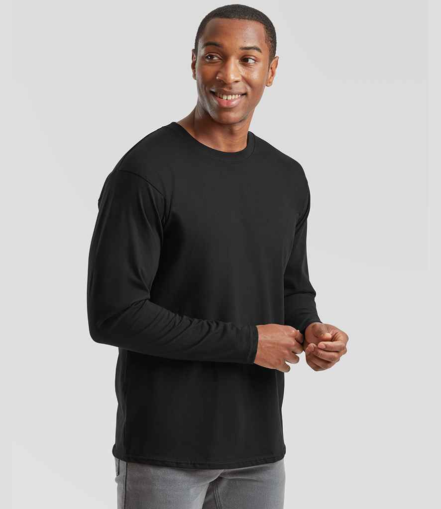Fruit of the Loom Fruit of the Loom Iconic 195 Long Sleeve T-Shirt Black
