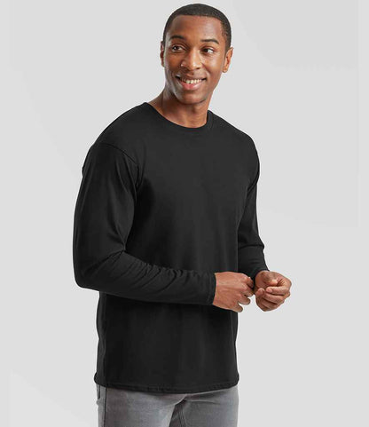 Fruit of the Loom Fruit of the Loom Iconic 195 Long Sleeve T-Shirt Black