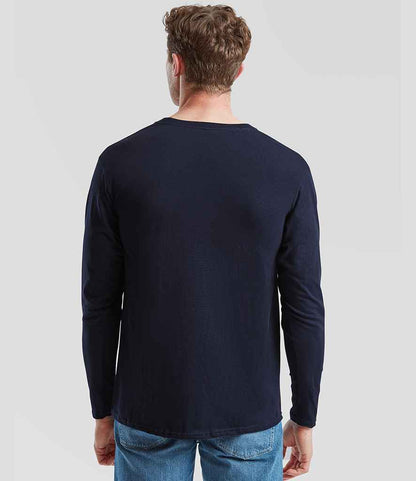 Fruit of the Loom Fruit of the Loom Iconic 195 Long Sleeve T-Shirt Deep Navy