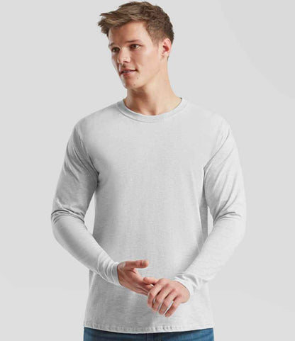 Fruit of the Loom Fruit of the Loom Iconic 195 Long Sleeve T-Shirt Heather Grey