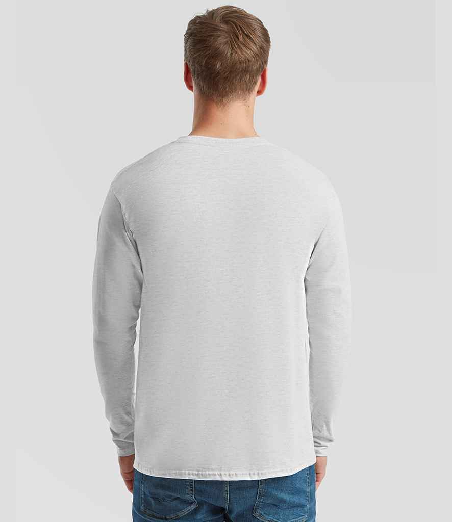 Fruit of the Loom Fruit of the Loom Iconic 195 Long Sleeve T-Shirt Heather Grey