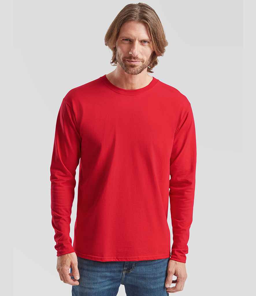 Fruit of the Loom Fruit of the Loom Iconic 195 Long Sleeve T-Shirt Red