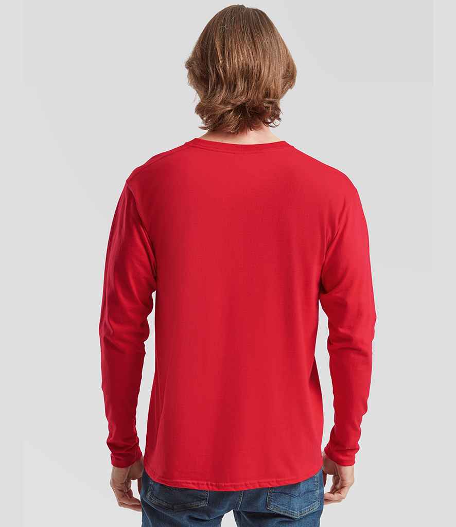 Fruit of the Loom Fruit of the Loom Iconic 195 Long Sleeve T-Shirt Red
