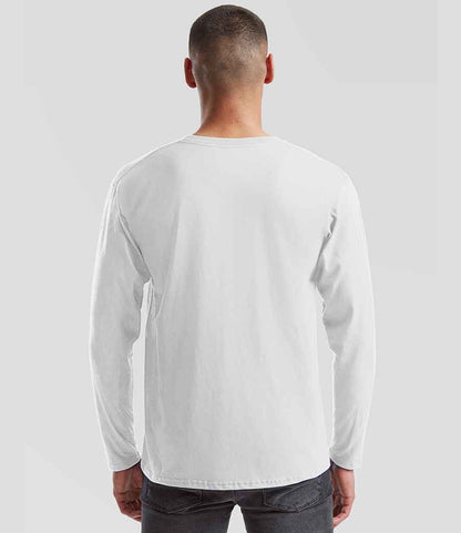 Fruit of the Loom Fruit of the Loom Iconic 195 Long Sleeve T-Shirt White