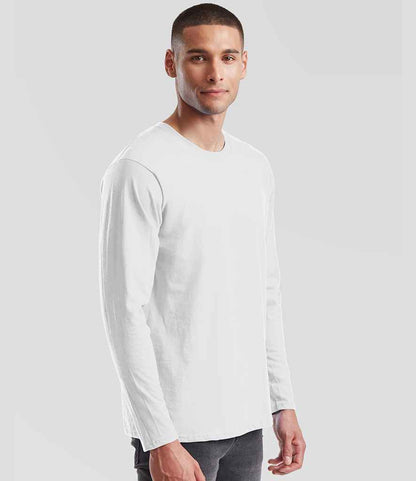 Fruit of the Loom Fruit of the Loom Iconic 195 Long Sleeve T-Shirt White