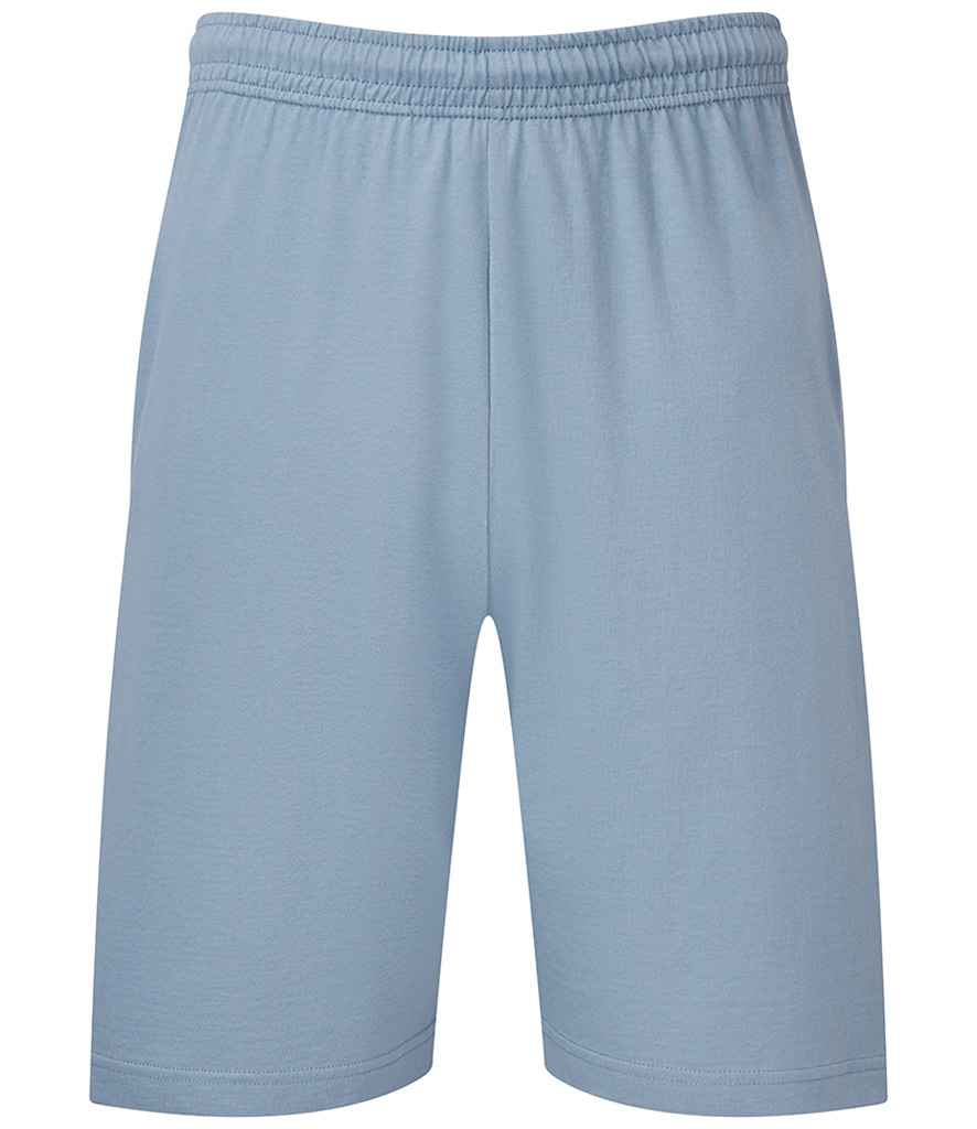 Fruit of the Loom Iconic 195 Jersey Shorts in Mineral Blue
