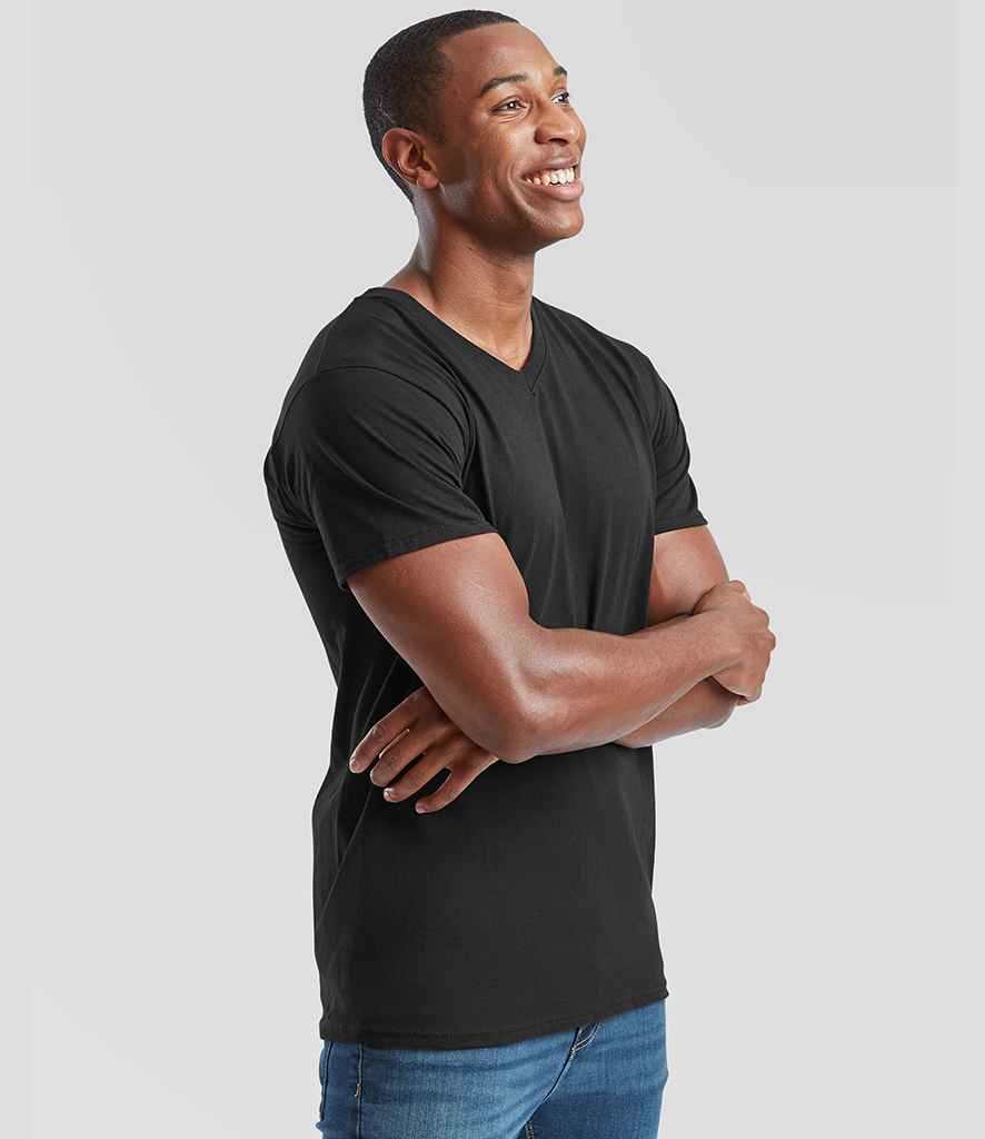Fruit of the Loom Original V Neck T-Shirt - model image