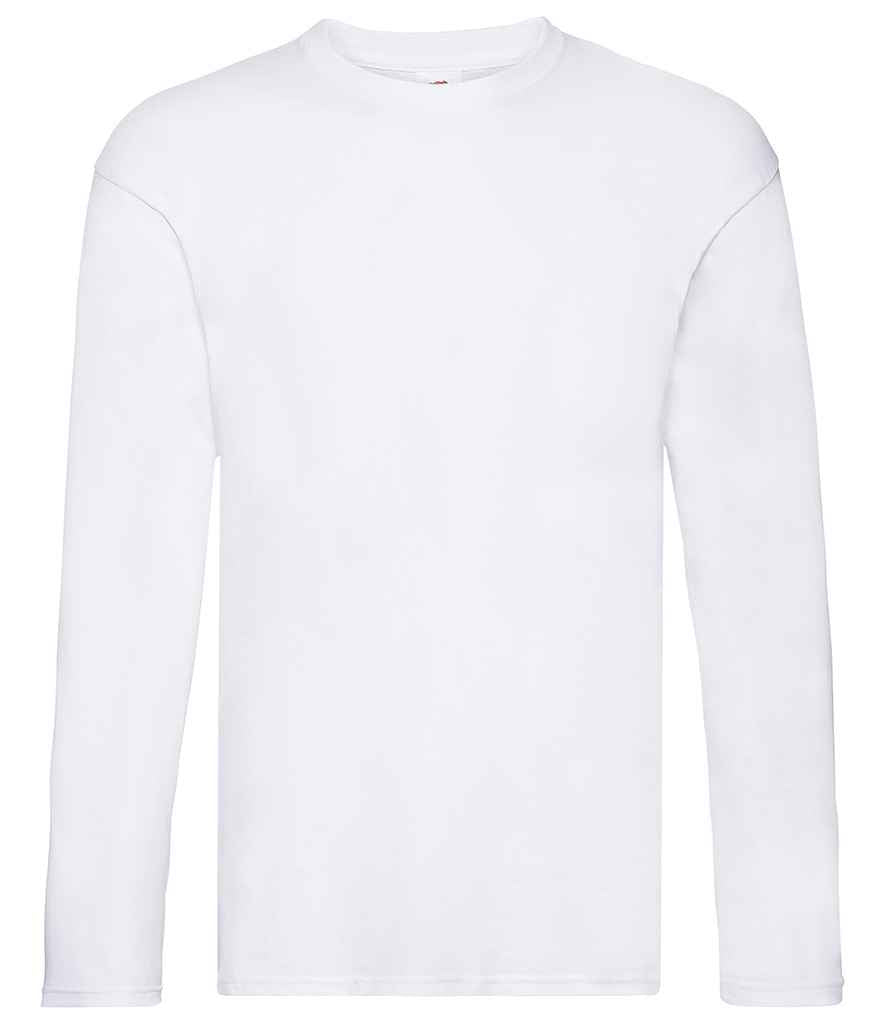 Fruit of the Loom Original Long Sleeve T-Shirt in White