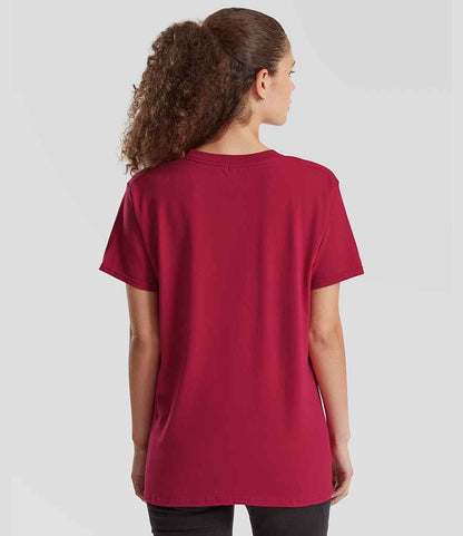 Fruit of the Loom Fruit of the Loom Pure Cotton T-Shirt Cranberry