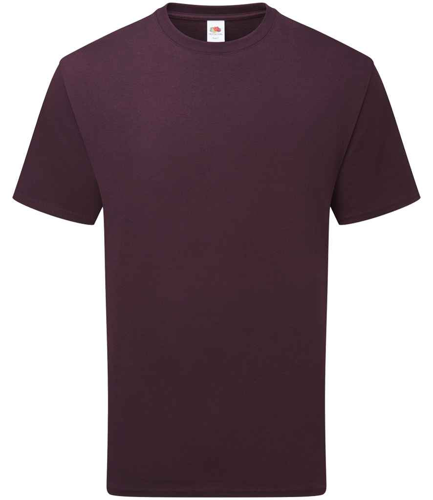 Fruit of the Loom Pure Cotton T-Shirt in Dark Plum