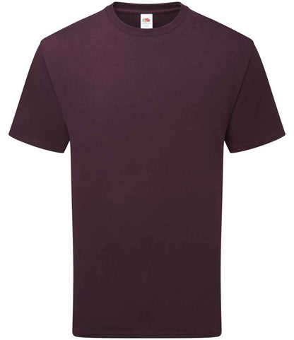 Fruit of the Loom Pure Cotton T-Shirt in Dark Plum