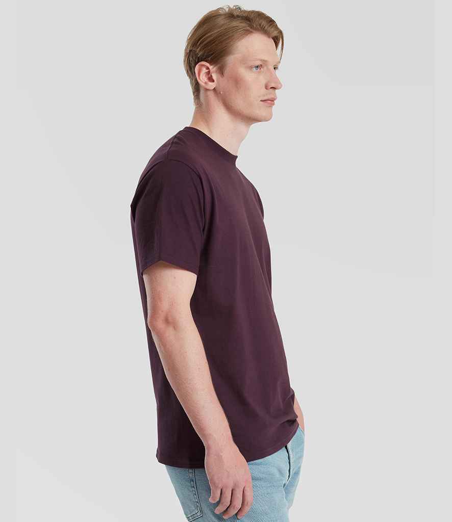 Fruit of the Loom Fruit of the Loom Pure Cotton T-Shirt Dark Plum