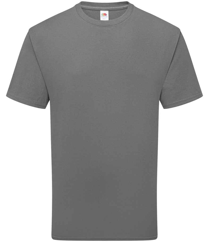 Fruit of the Loom Pure Cotton T-Shirt in Light Graphite