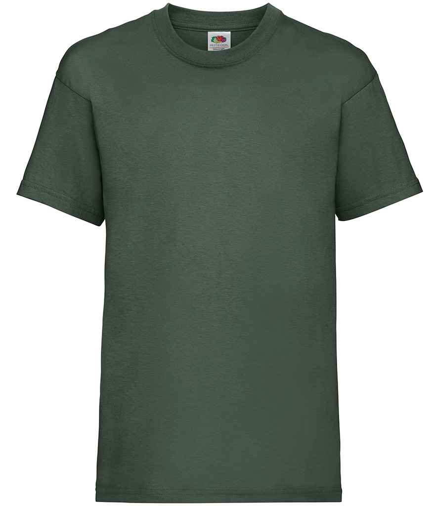 Fruit of the Loom Kids Value T-Shirt in Bottle Green